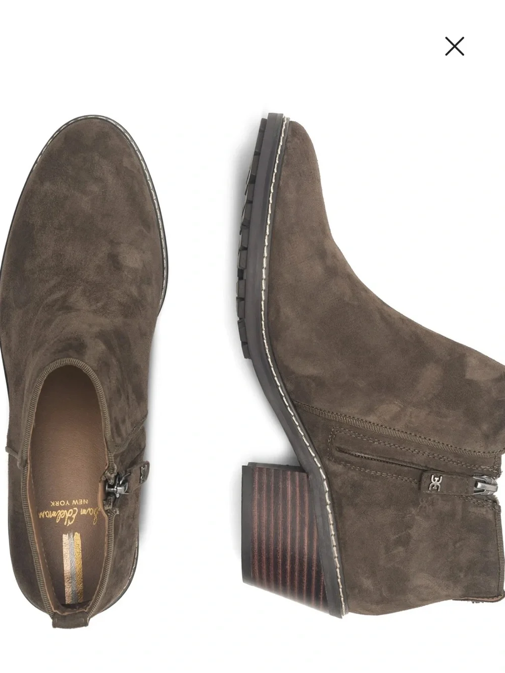 Sam Edelman Olive Pryce Waterproof Suede Leather Versatile Ankle Boots NWT 8.5